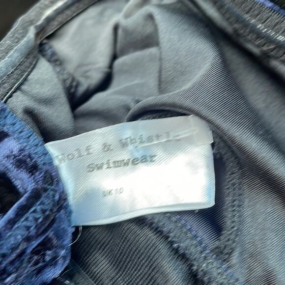 New Wolf & Whistle Velvet Strappy Bikini Top - Picture 6 of 10